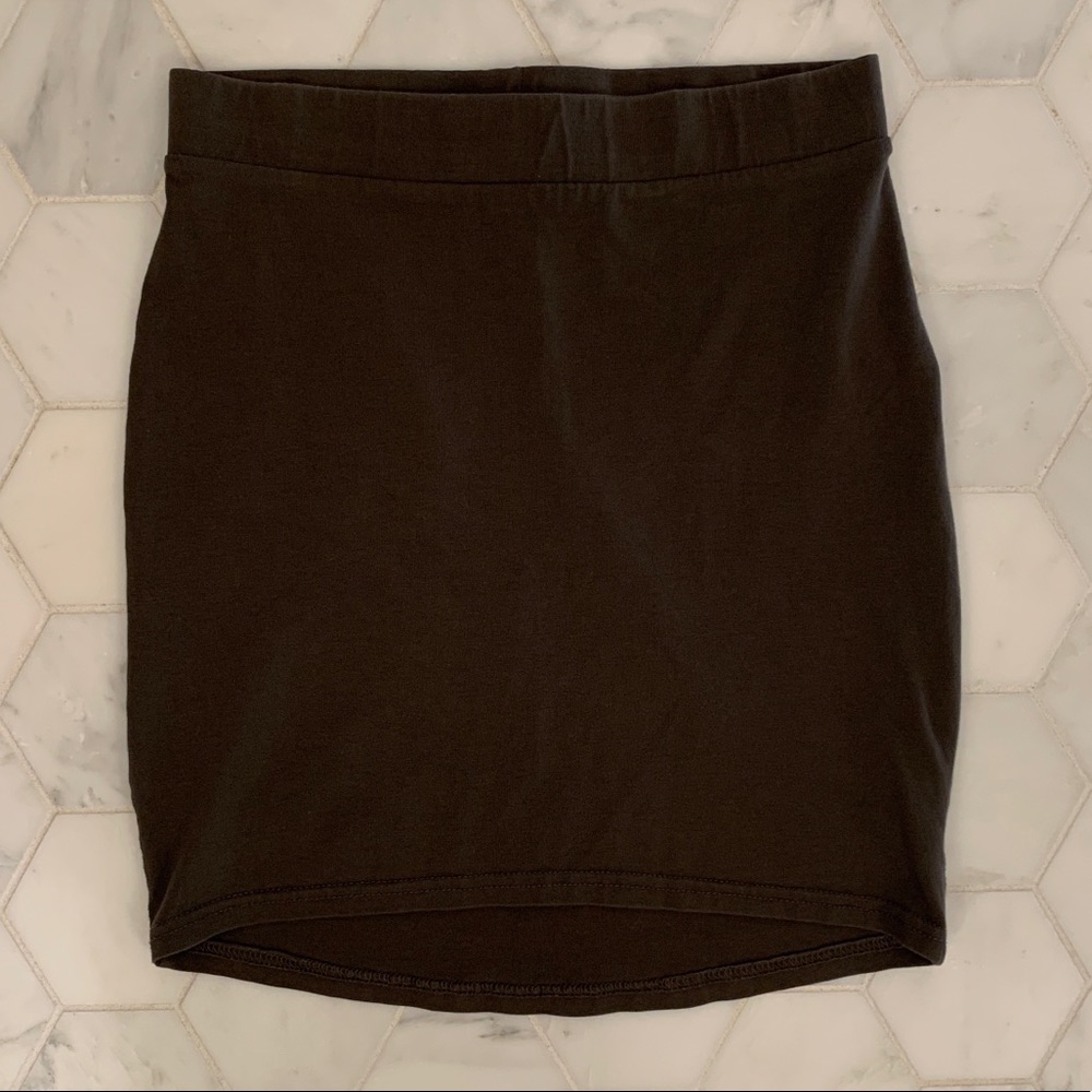 Olive High Waisted Mini Skirt